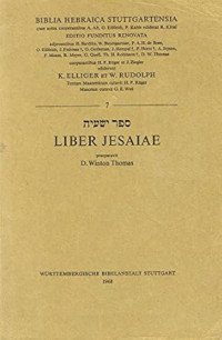BHS Liber Jesaiae - D.W. Thomas