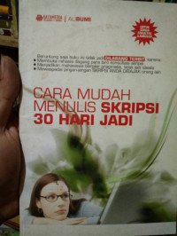 Cara Mudah (Ali Bumi) Menulis Skripsi 30 hari Jadi