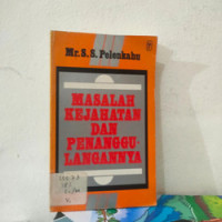 Masalah Kejahatan dan Penanggulangannya