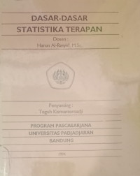 Dasar-Dasar Statistika Terapan-Harun Al-Rasyid