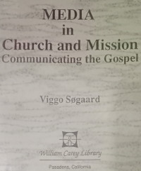 Media in Church and Mission Communicating the Gospel-V. Sogaard