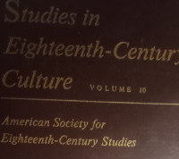 Studies in Eighteenth-Century Culture 10: American Society for Eighteenth-Century Studies