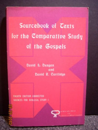 Sourcebook of Texts for the Comparative Study of the Gospels
