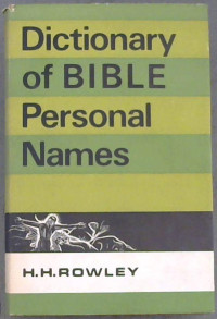 Dictionary of Bible Personal Name