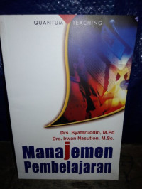 Manajemen Pembelajaran-Syafaruddin & I. Nasution